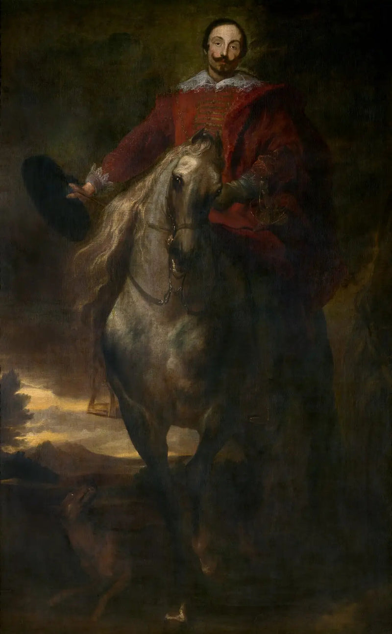 Hesteportæt af maleren Cornelis de Wael - Antoine van Dyck