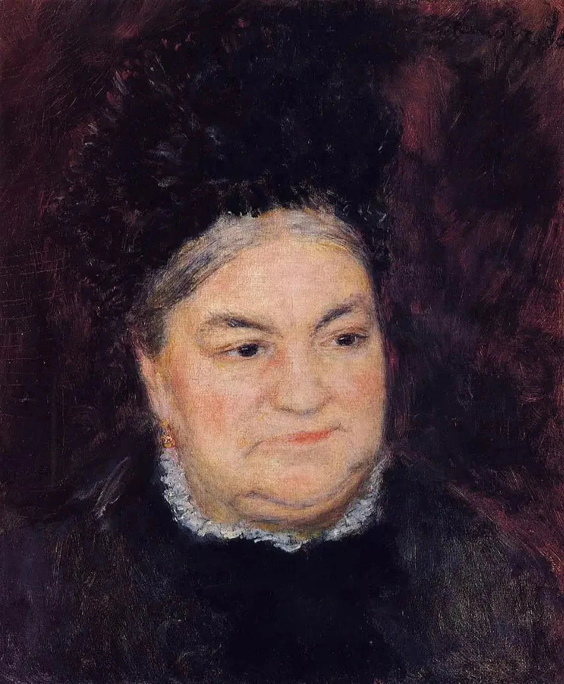 Portræt af en ældre kvinde (Fru Le Cœur) - Pierre-Auguste Renoir