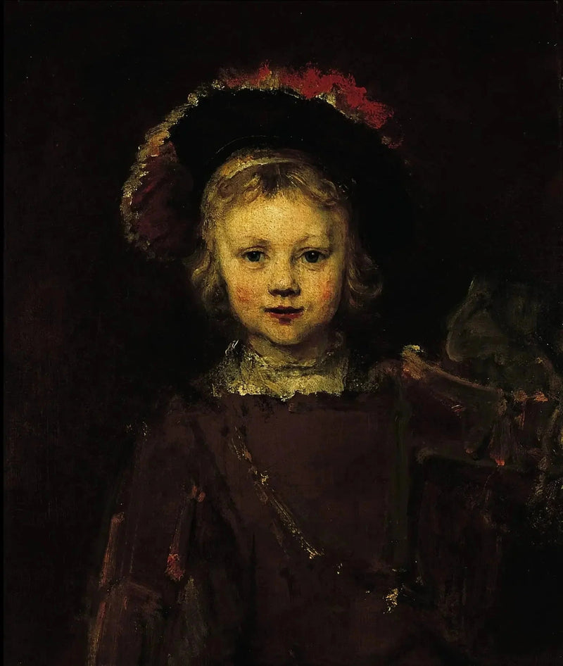 Ufuldendt portræt af en dreng - Rembrandt