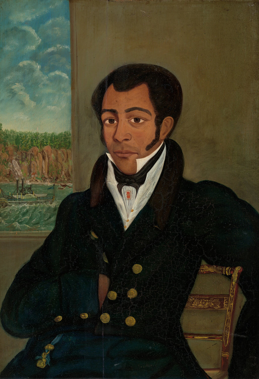 Portrait d'un homme (peut-être Peter Vogelsang Sr.) - American 19th Century