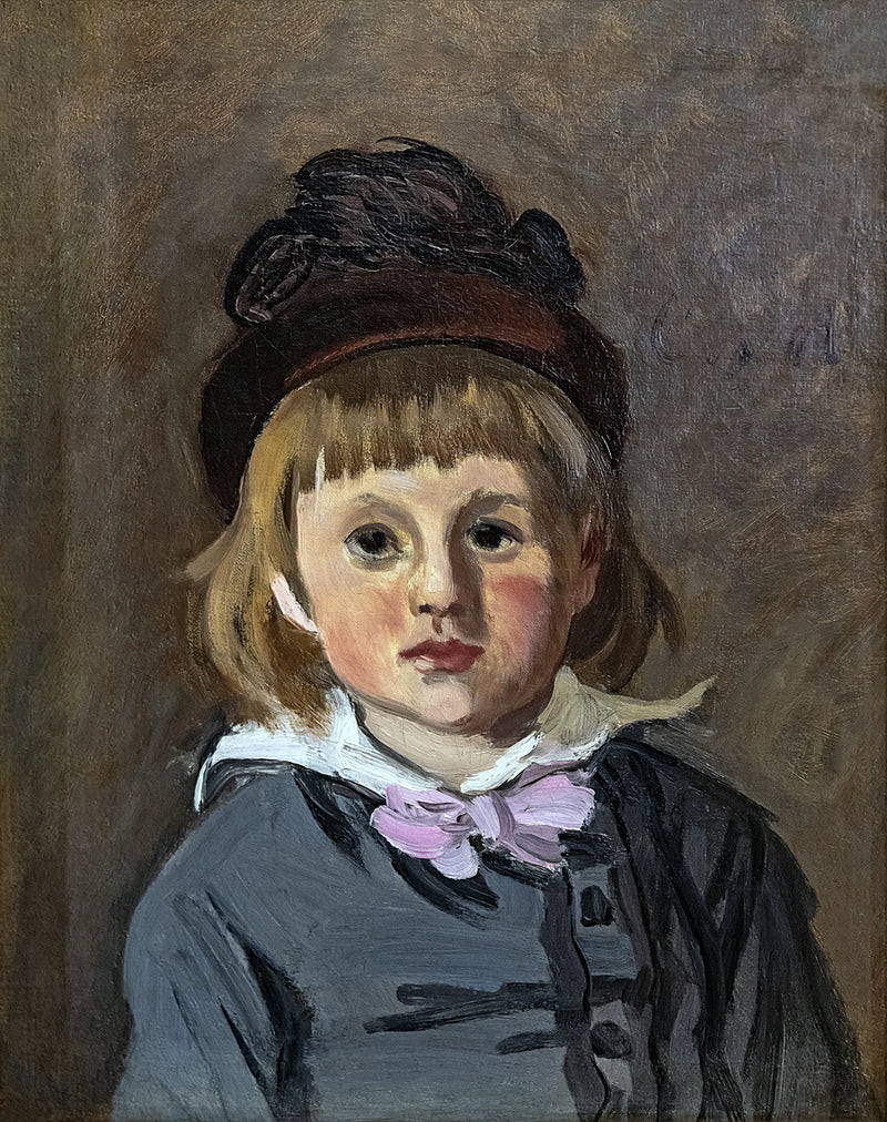 Portræt af Jean Monet i en W142 pompom cap - Claude Monet