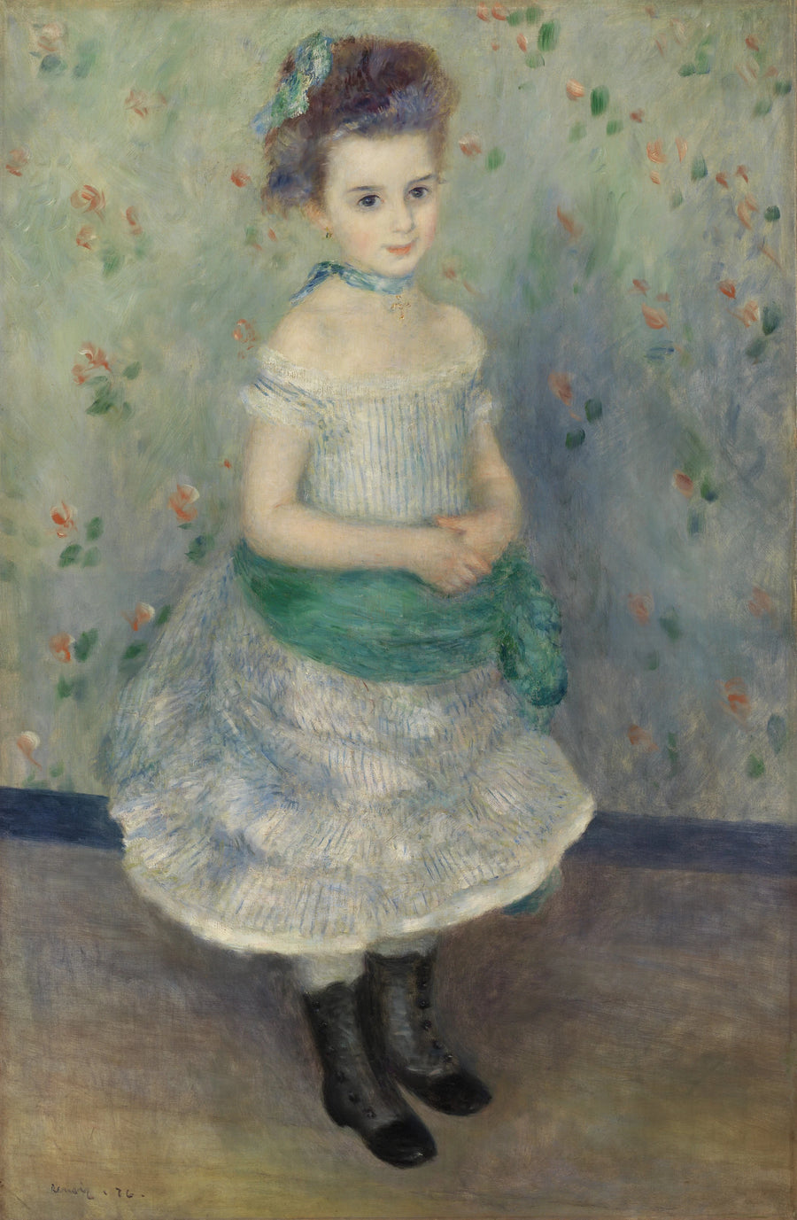 Portræt af Jeanne Durand-Ruel (Portræt af frøken J.) - Pierre-Auguste Renoir