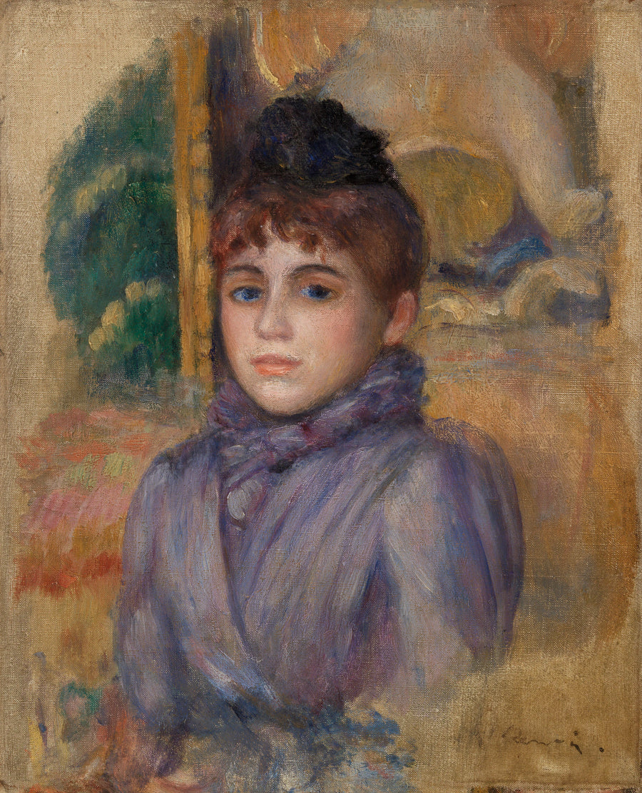 Portræt af ung kvinde - Pierre-Auguste Renoir
