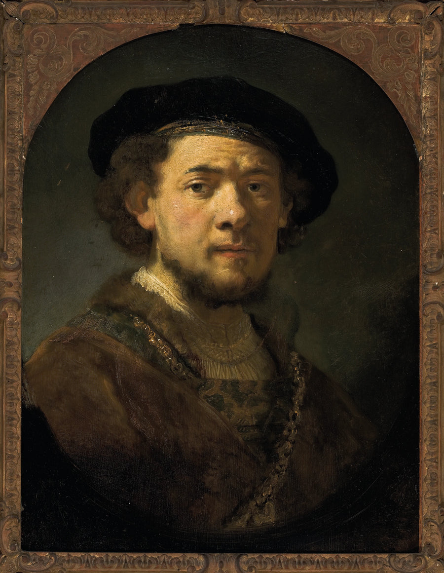 Selportræt med guld kæde - Rembrandt