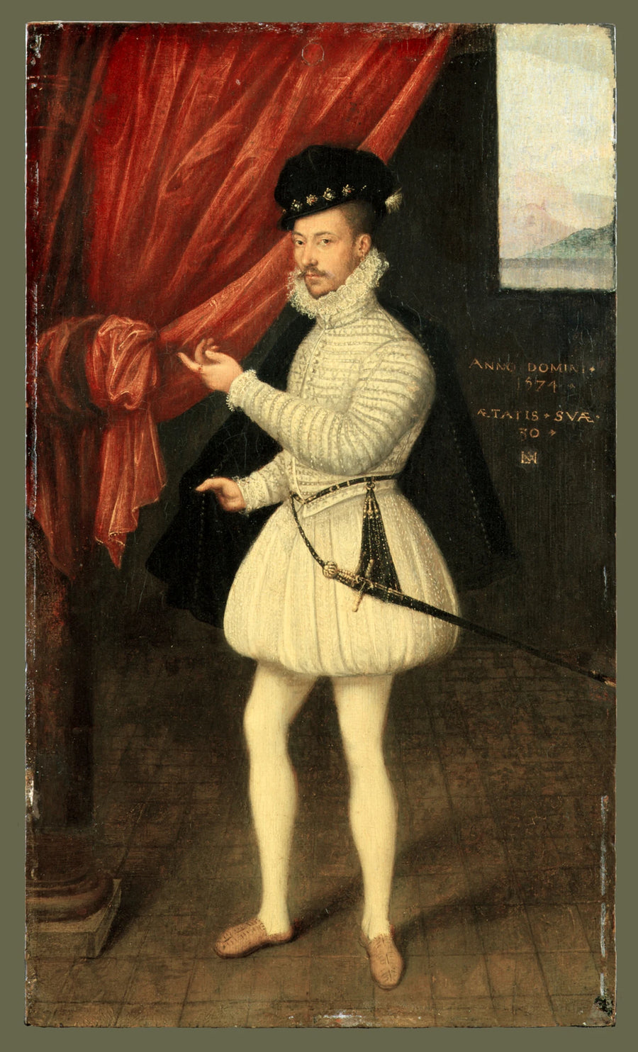 Portrait of a Man in White - Monogrammist LAM