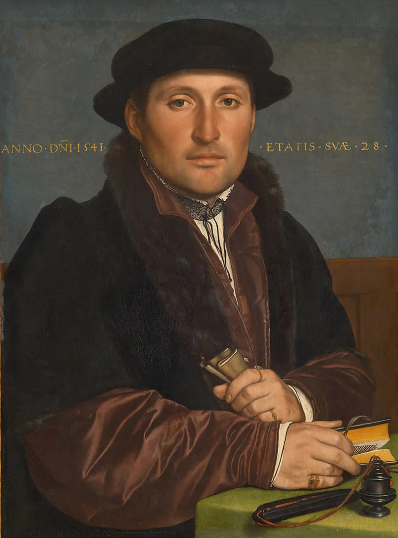 Portræt af en ung købmand - Hans Holbein den Yngre