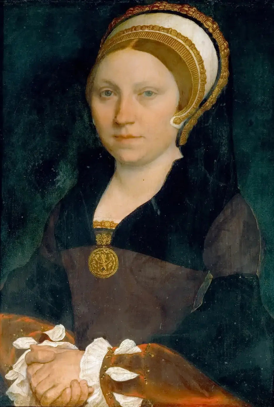 Portræt af en engelsk dame - Hans Holbein den Yngre