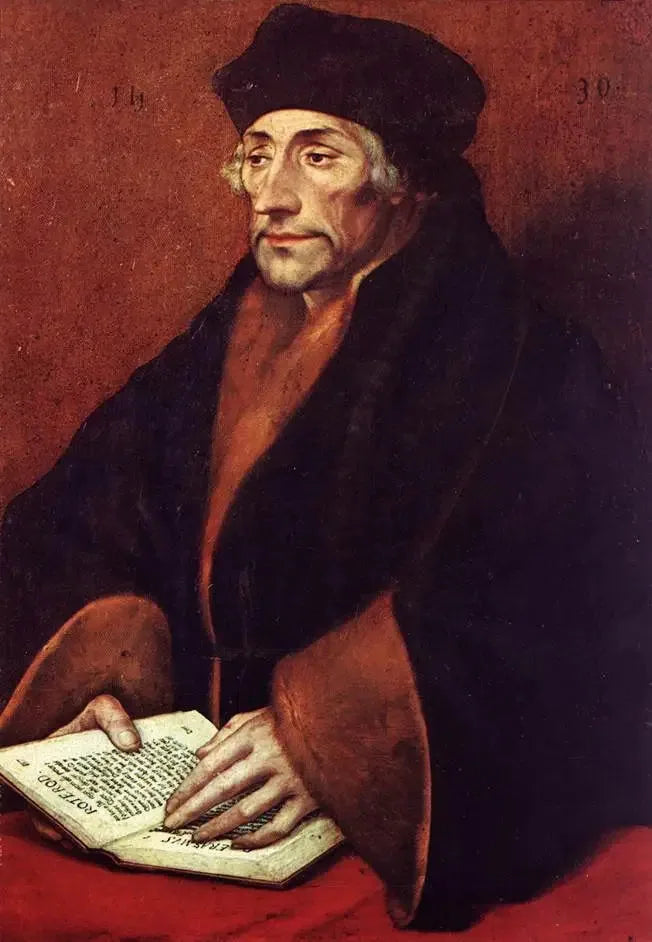 Portræt af Desiderius Erasmus (1466-1536) - Hans Holbein den Yngre