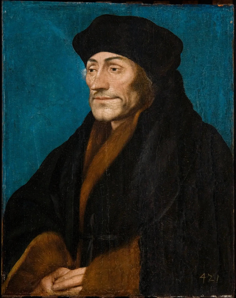 Portræt af Erasmus af Rotterdam - Hans Holbein den Yngre