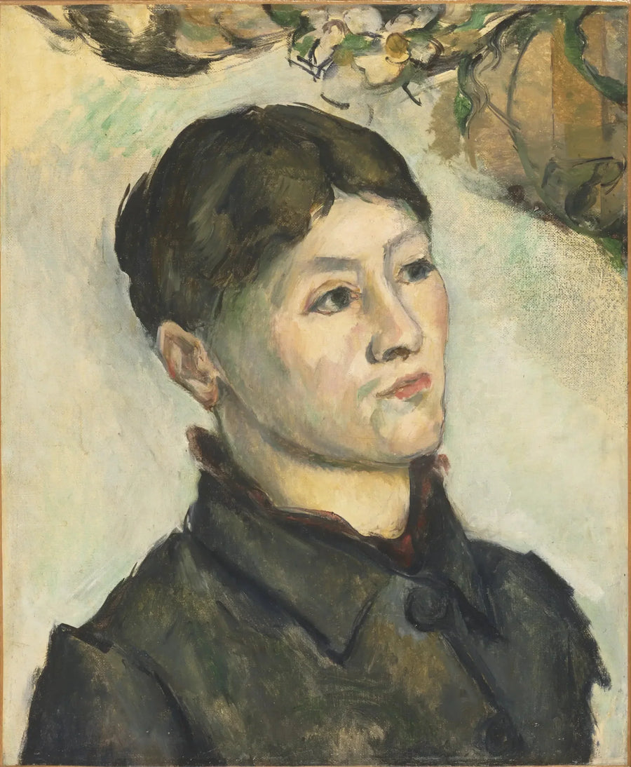 Portræt af Madame Cézanne - Paul Cézanne