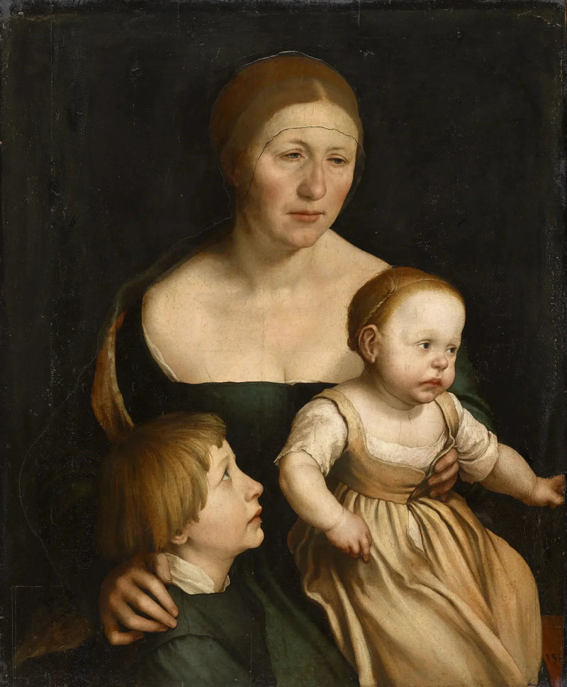 Portræt af kunstnerens familie - Hans Holbein den Yngre