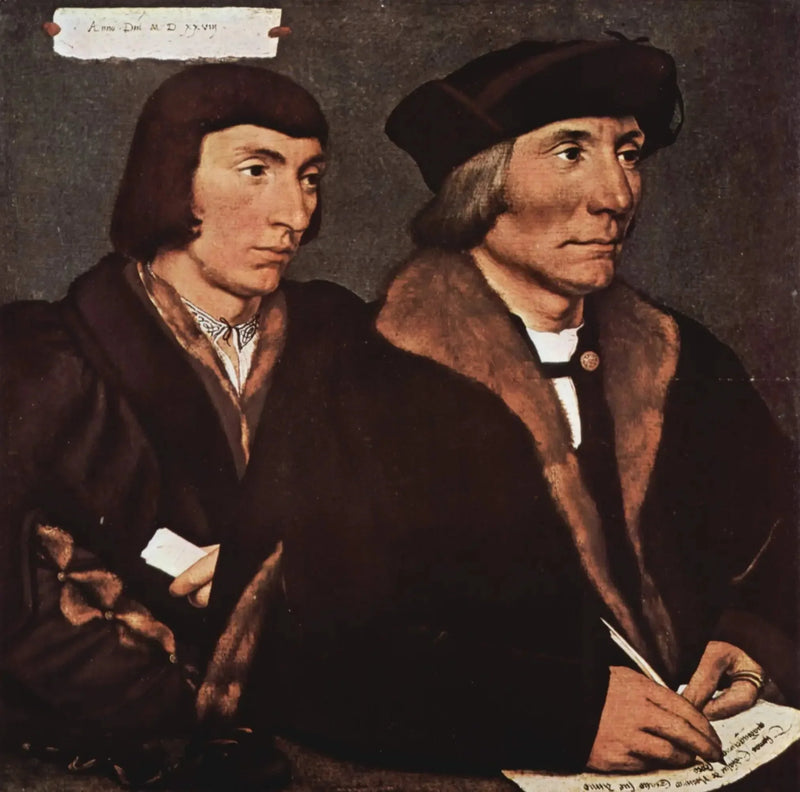 Portræt af Thomas Godsalve og hans søn John - Hans Holbein den Yngre