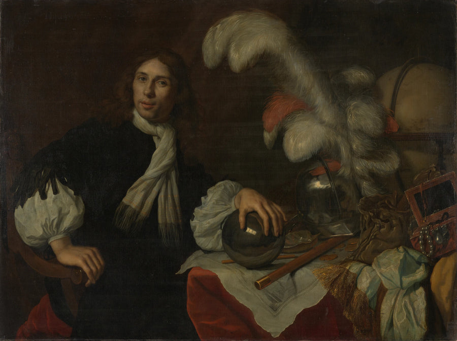 Portrait posthume d'Aucke Stellingwerff. Amiral de l'Amirauté de Frise, tué en 1665 près de Lowestoft par un boulet de canon - Lodewijk van der Helst