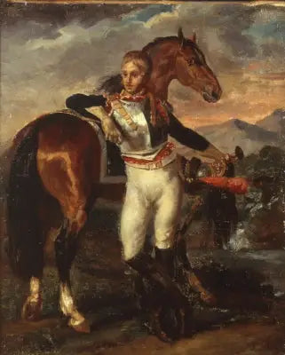 Posthumt portræt af løjtnant Legrand - Théodore Géricault