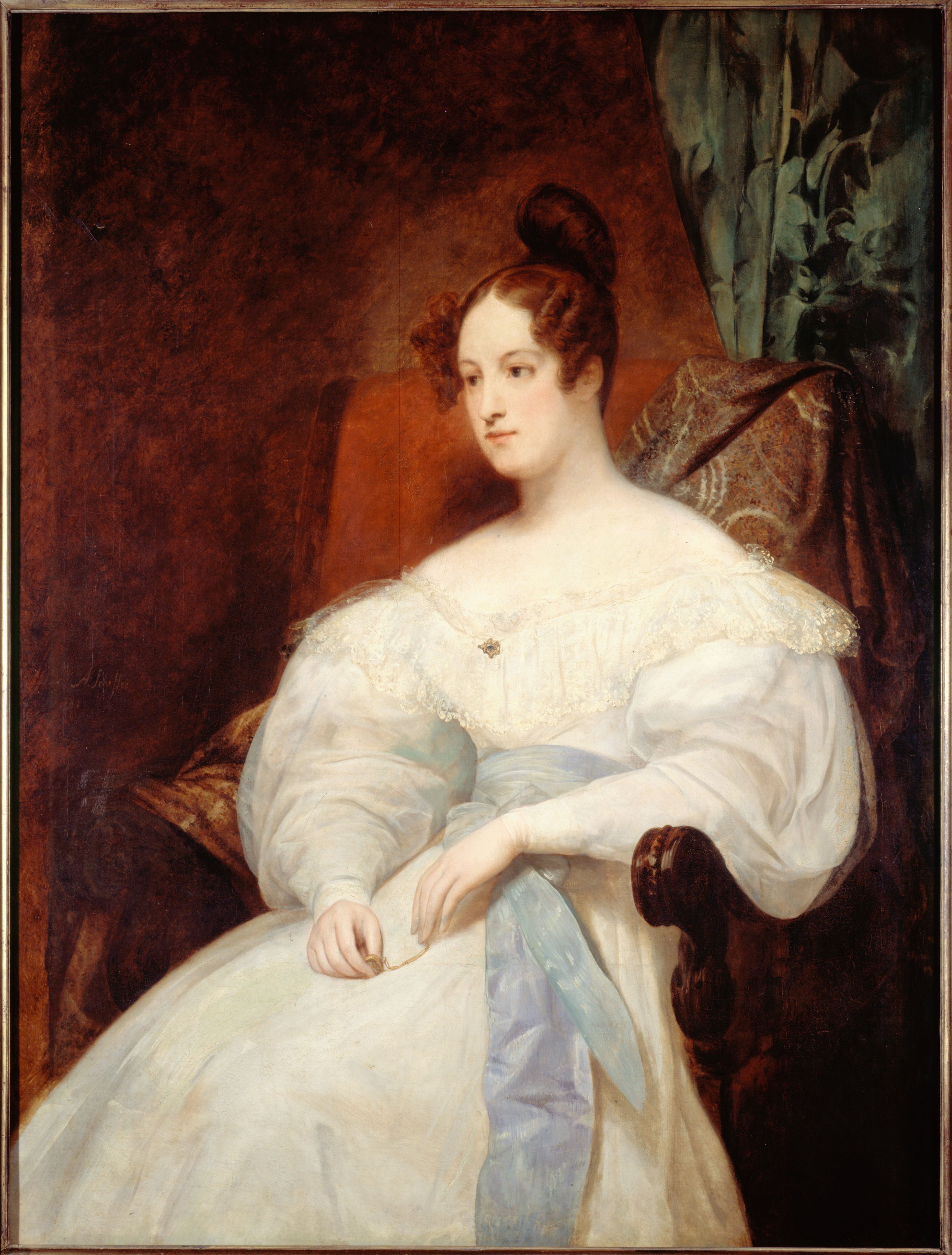 Portrait présomptif de la princesse Louise d'Orléans - Ary Scheffer image 1 reproduction artisanale de tableau
