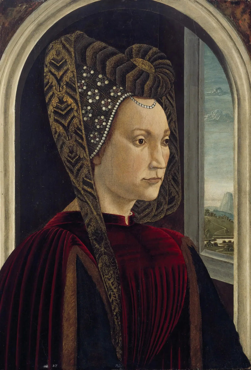 Mistænkt portræt af Clarice Orsini, hustru til Lorenzo den Magnificente - Domenico Ghirlandaio