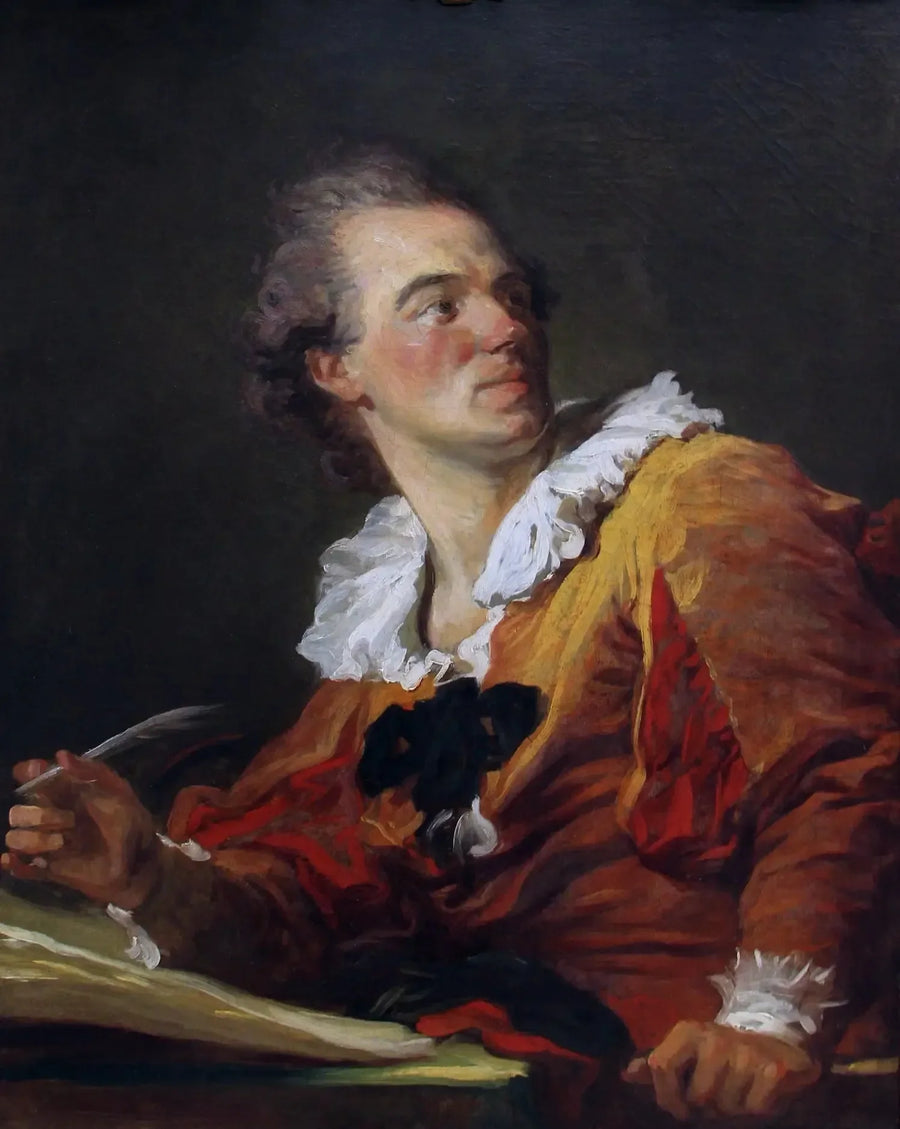 Portræt formodet af Louis-François Prault, tidligere kaldet: L'Inspiration - Jean-Honoré Fragonard