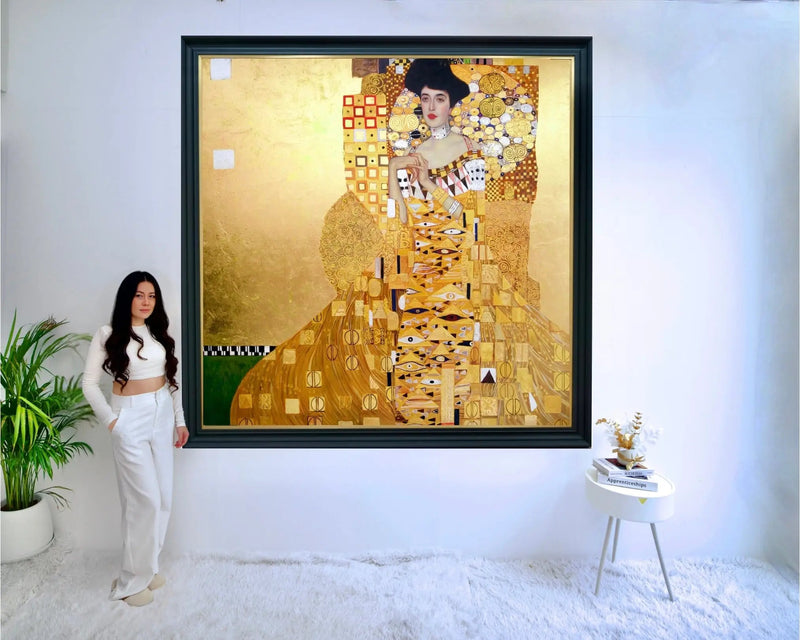 Portræt Genfortolket af Adele Bloch-Bauer af Master Apollon | 200 x 200 cm