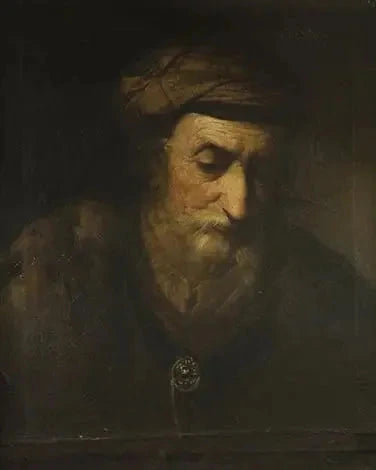 Portrait d’un vieil homme — attribution incertaine à Rembrandt, Alte Pinakothek