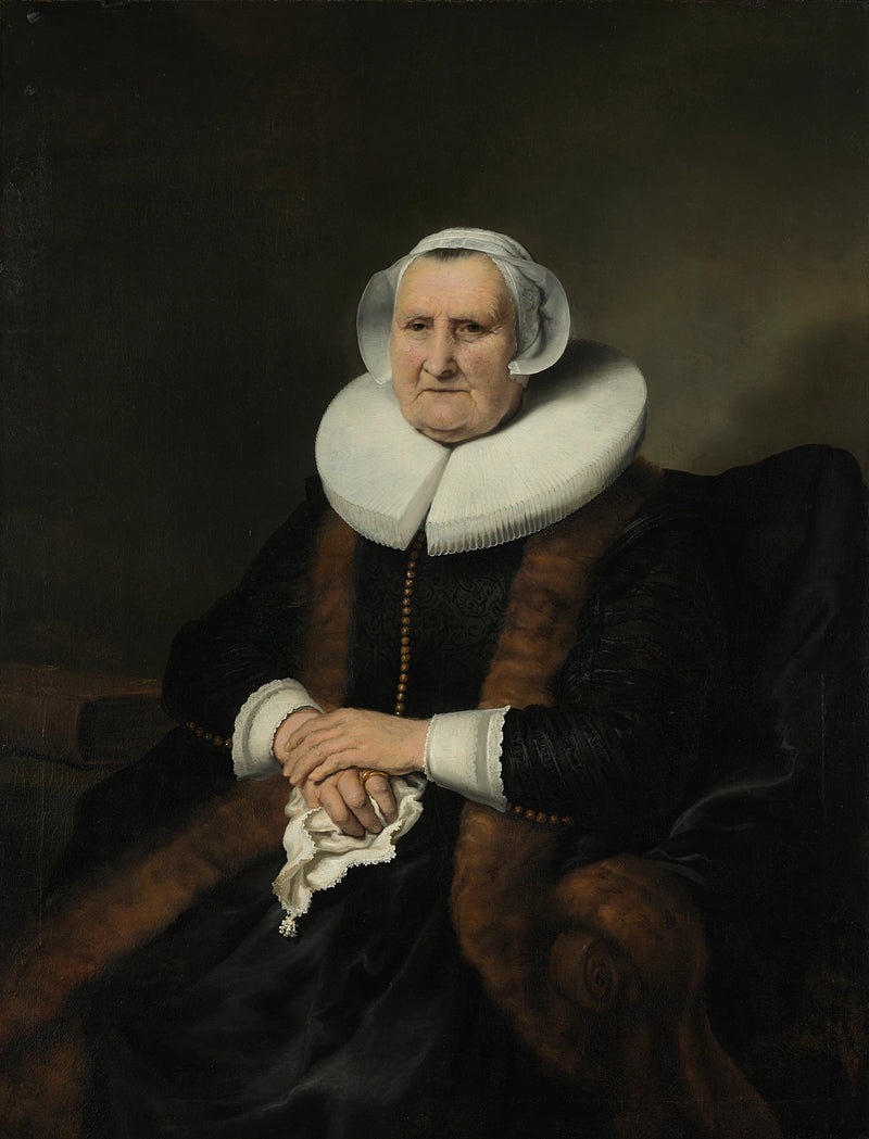 Portrait d'une vieille dame, peut-être Elisabeth Bas - Ferdinand Bol