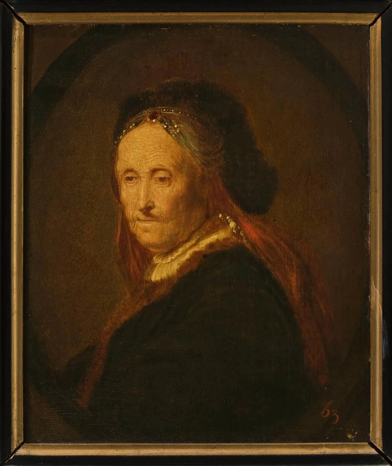 Portræt af Rembrandts mor (?) - Rembrandt