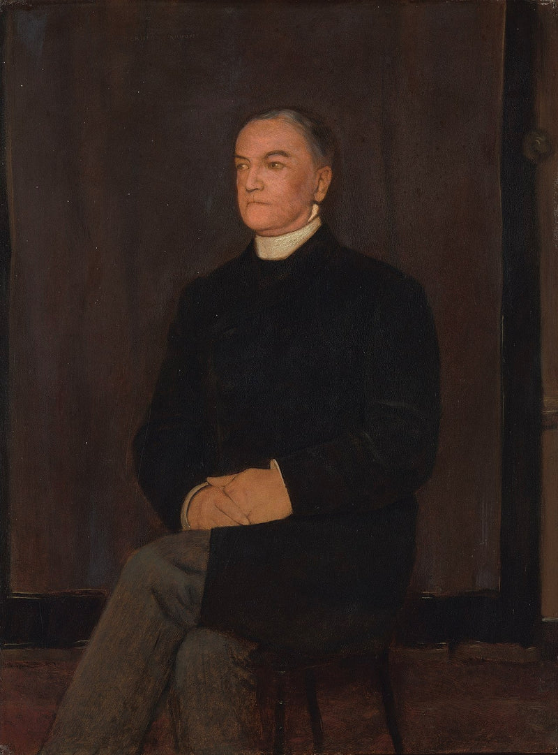 Portræt af Augustinus Gerardus Hubertus van Rijckevorsel (1828 - Bois-le-Duc - 1891) - Fernand Khnopff