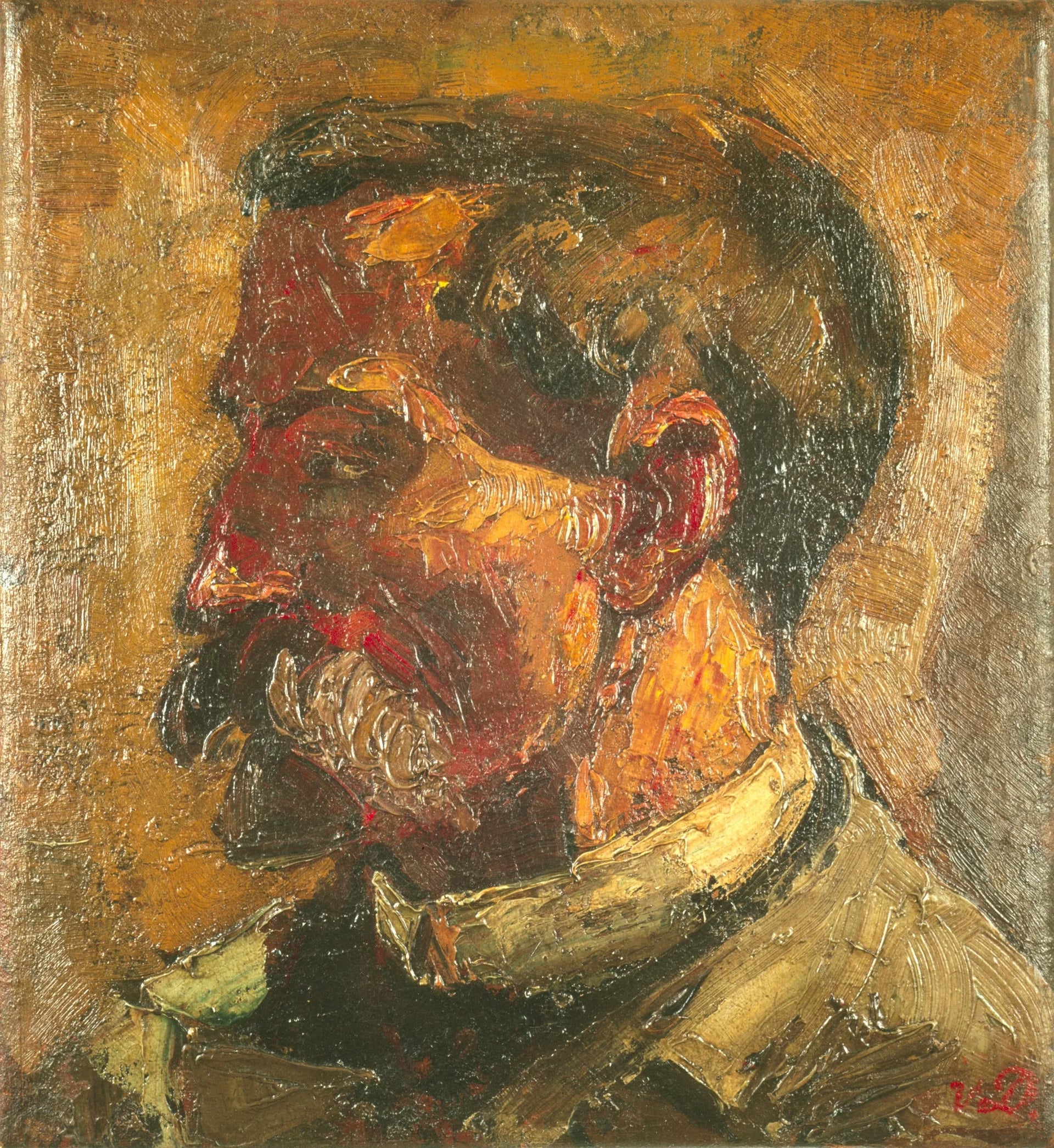 Portret van Christian Leibbrandt - Theo van Doesburg image 1 copie peinte à la main à l’huile