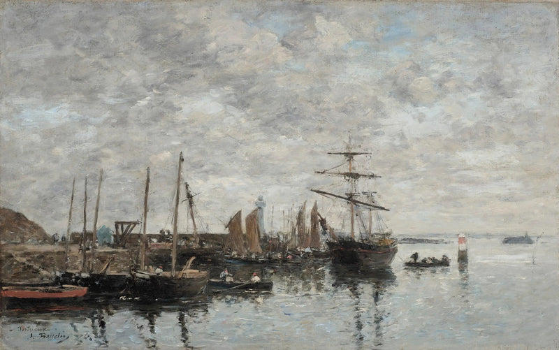 Portrieux, havnen - Eugène Boudin