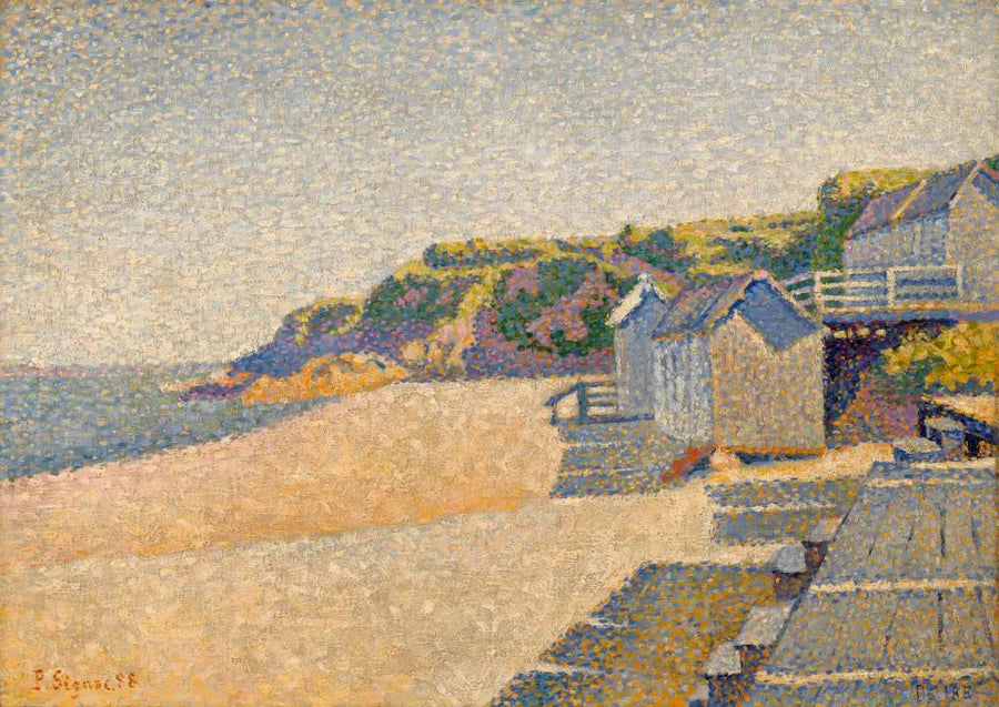Portrieux, Badehytterne, Opus 185 (Grevens Strand) - Paul Signac