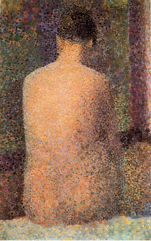 Rygvendt model - Georges Seurat