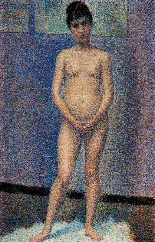 Ansigtet af en model - Georges Seurat