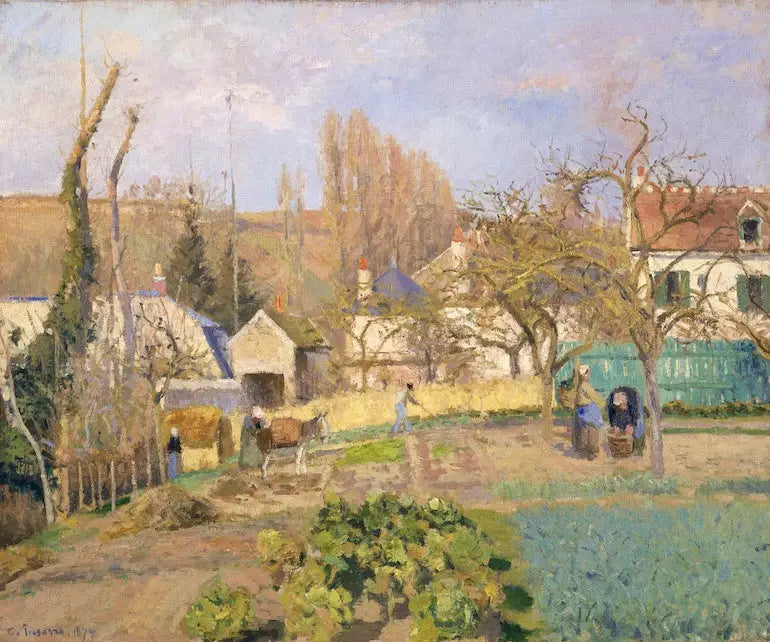 Køkkenhaverne i L'Hermitage, Pontoise - Camille Pissarro
