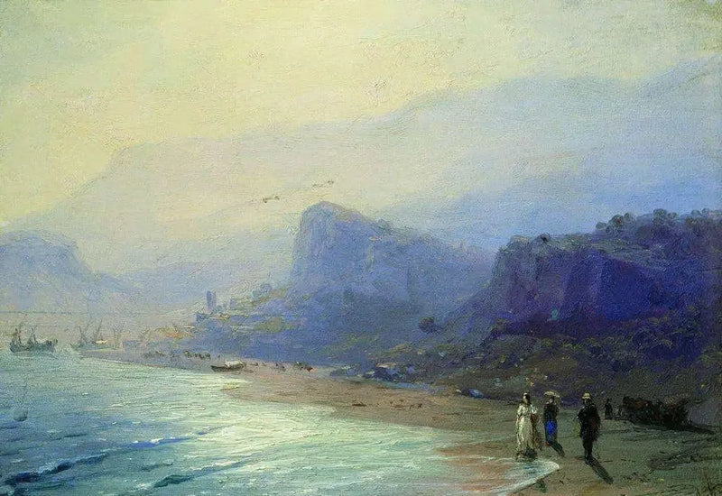 Pouchkine og Raevskaya i Gurzuf - Ivan Aïvazovski