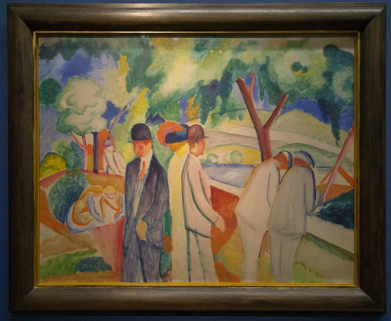 Barnevogn (Stor lysende barnevogn) - August Macke