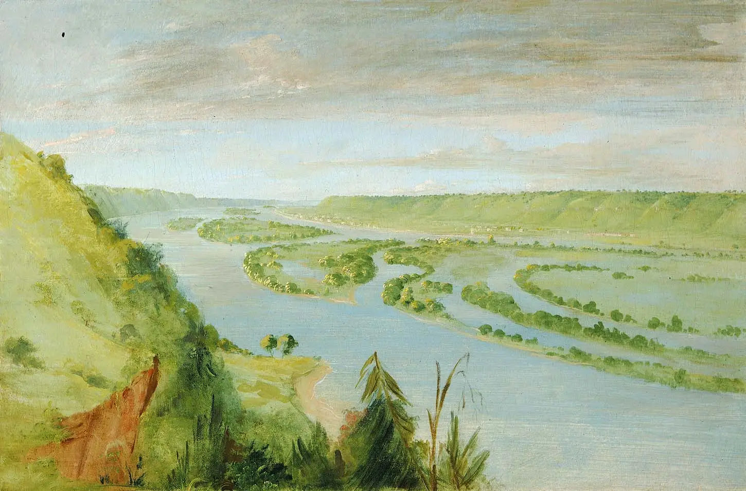Prairie du Chien garnison des États-Unis - George Catlin - Alpha Reproduction