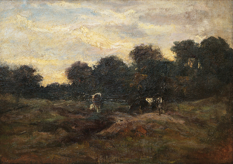 Prærie med køer - Vincent van Gogh