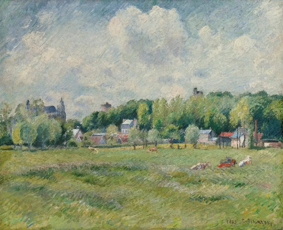 Prærier ved Gisors - Camille Pissarro