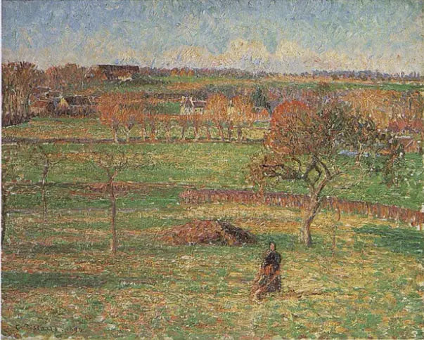 Bazincourt-enge, efterår - Camille Pissarro