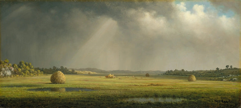 Prairier i Newburyport - Martin Johnson Heade