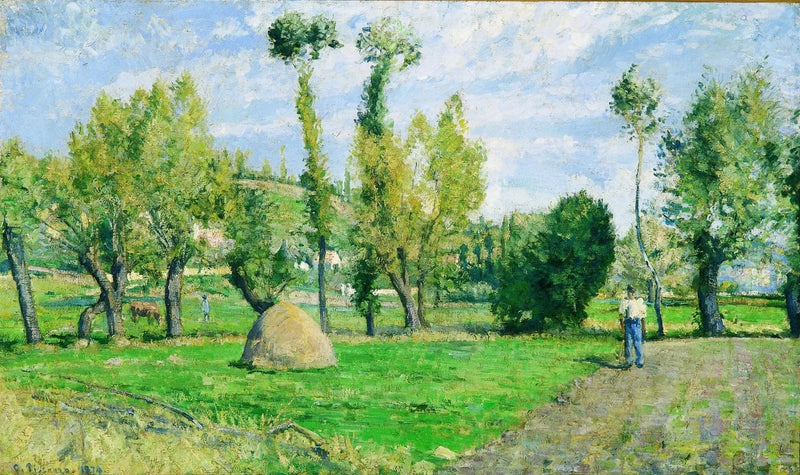 Prærien ved Valhermeil nær Pontoise - Camille Pissarro