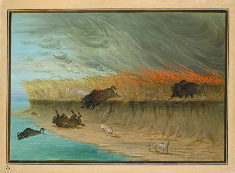 Prairies i brand - George Catlin