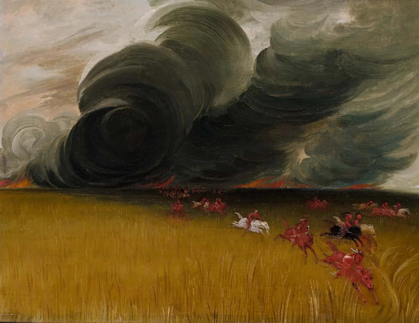Prairies en feu - George Catlin - Alpha Reproduction