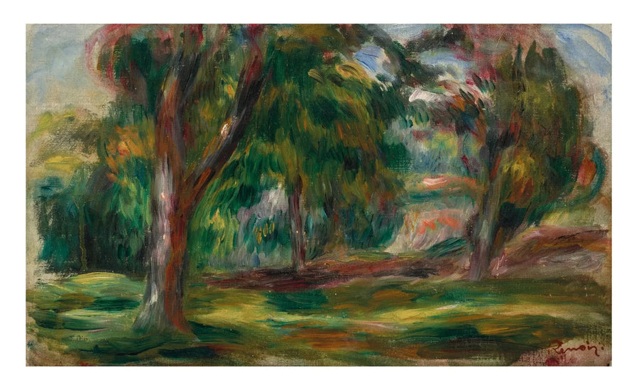 eng og træer - Pierre-Auguste Renoir
