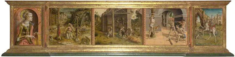 Prædelle af Madonna della Rondine - Carlo Crivelli