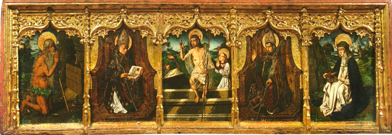 Prædiken til altertavlen af Sainte Engratia - Bartolomé Bermejo