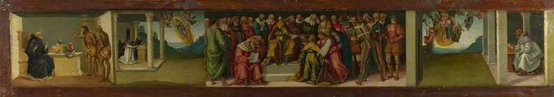 Prédelle: Esther og Saint Jérômes liv - Luca Signorelli