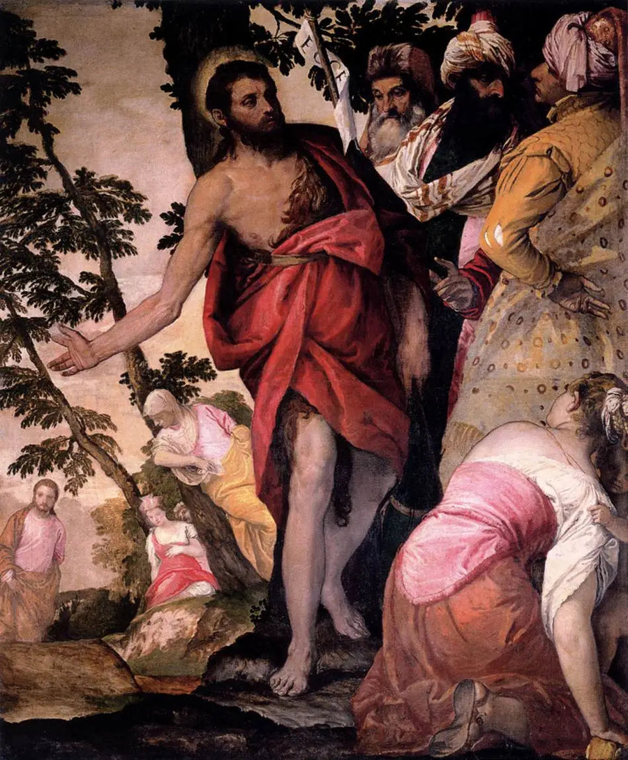 Prædiken af Jean-Baptiste - Paul Véronèse