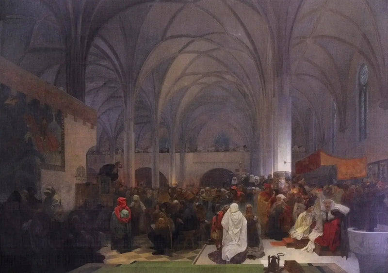 Prædiken af Mester Jan Hus - Alphonse Mucha