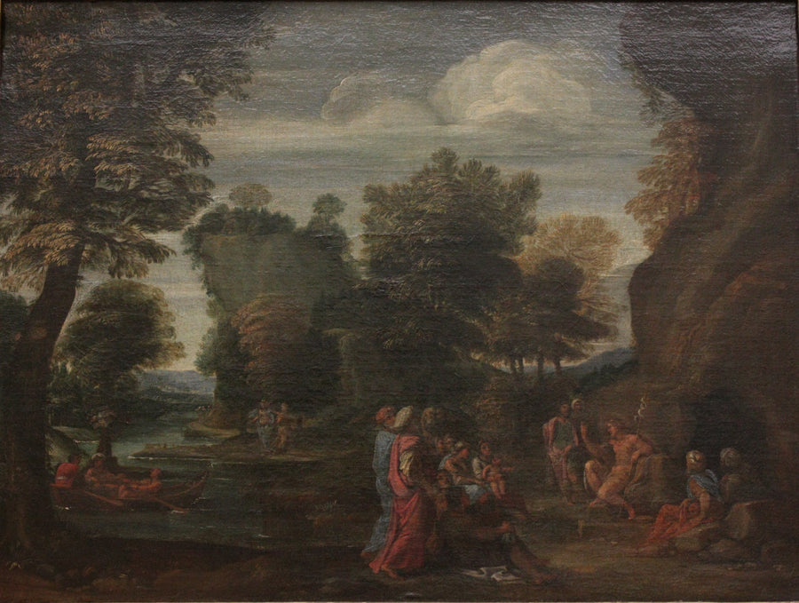 Prædiken af Johannes Døberen - Annibale Carracci