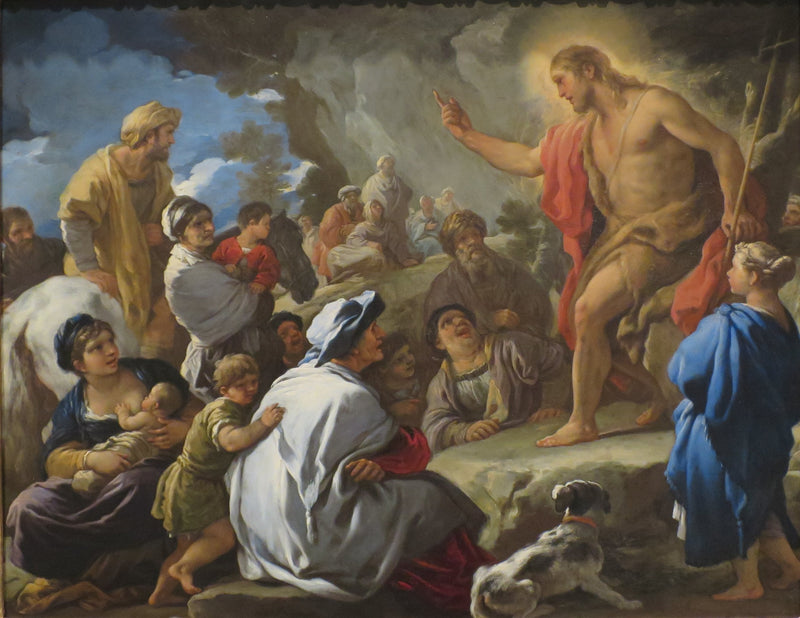 Prædiken af Sankt Johannes Døberen - Luca Giordano